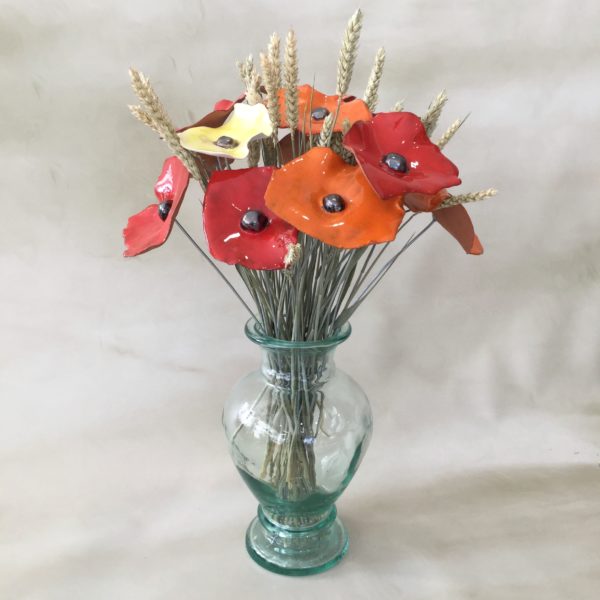 Coquelicot Orange Cœur métal – Image 2