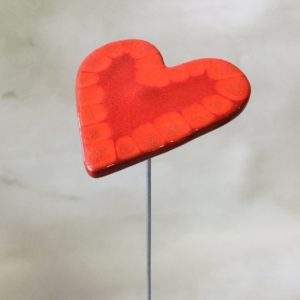 Cœur rouge nuancé