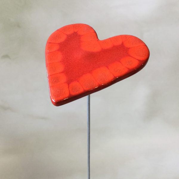 Cœur rouge nuancé