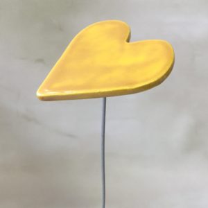 Cœur jaune doré