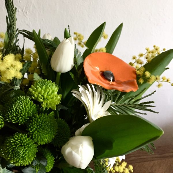 Coquelicot Orange Cœur métal – Image 7