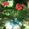 coquelicot rouge en ceramique