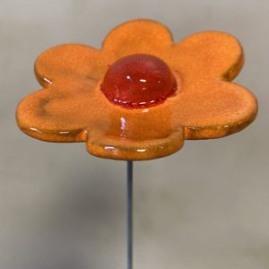 Fleur Orange cœur Rouge
