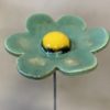 Fleur Vert Lustré cœur Jaune