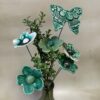 Fleur Vert Lustré cœur Émeraude – Image 2