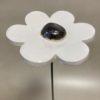 Fleur Blanche cœur Métal