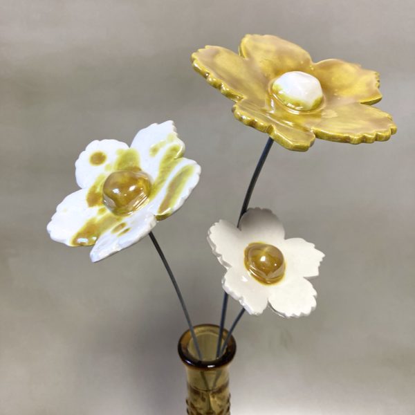 Fleur Sauvage Doré cœur Jaune – Image 3