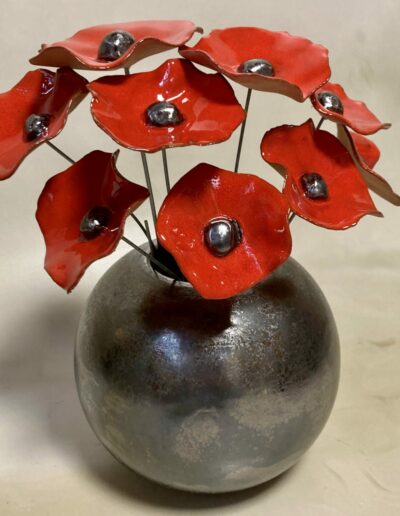 coquelicots en céramique
