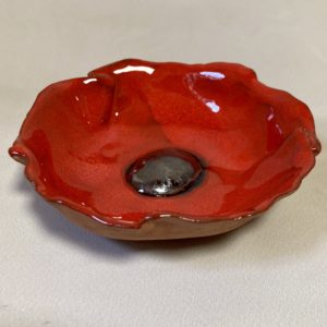 Petite Coupelle creuse Coquelicot