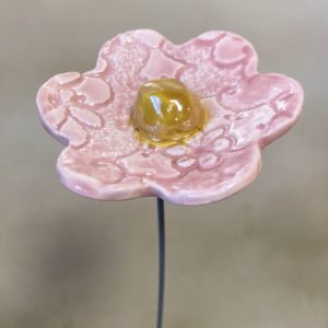 fleur décorative en céramique