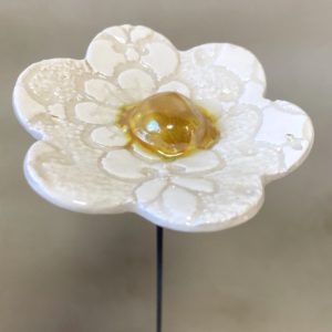 fleur en céramique