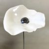 Coquelicot Blanc cœur Métallisé