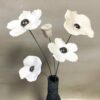 Coquelicot Blanc cœur Métallisé – Image 3