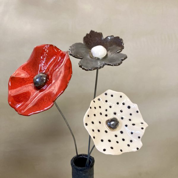 Coquelicot à pois cœur Jaune – Image 2