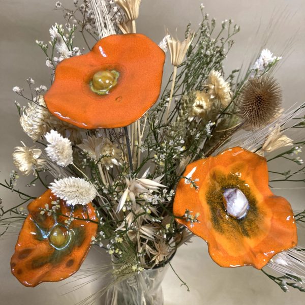 Coquelicot Orange cœur Jaune doré projection miel – Image 4