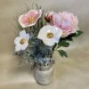 Coquelicot Rose clair cœur métallisé – Image 2