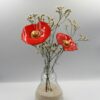 Coquelicot Rouge Cœur jaune doré – Image 3