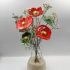 Coquelicot Rouge Cœur jaune doré – Image 4