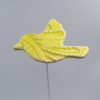 Oiseau Impression Dentelle Jaune clair