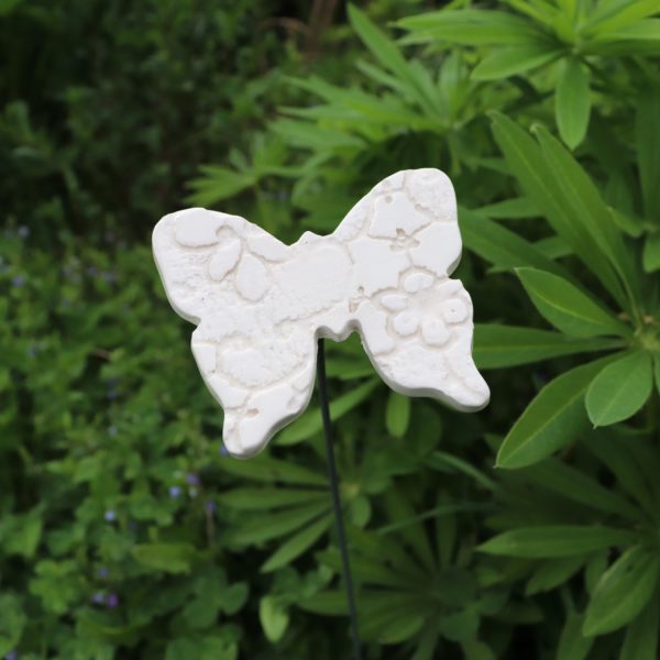 Papillon Impression Dentelle Blanc – Image 3