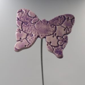 Papillon Impression Dentelle Lilas