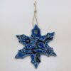 Suspension Bleu Nuit Dentelle Flocon