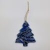 Suspension Bleu nuit Dentelle Sapin