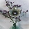 Fleur Sauvage Gris craquelé cœur Métal – Image 3