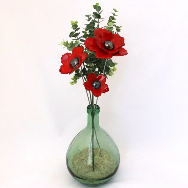 Bouquet 3 Fleurs Sauvages Rouges Hauteur 50 cm