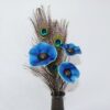 Coquelicot Bleu nuit cœur métallisé – Image 6