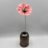 Coquelicot Rose clair et foncé cœur Métal – Image 2