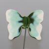 Papillon Vert et Blanc Irisé