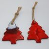 Lot de 3 suspensions Sapins Rouge – Image 3