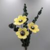 Fleur Impression Dentelle Jaune Clair craquelé cœur Métal – Image 2
