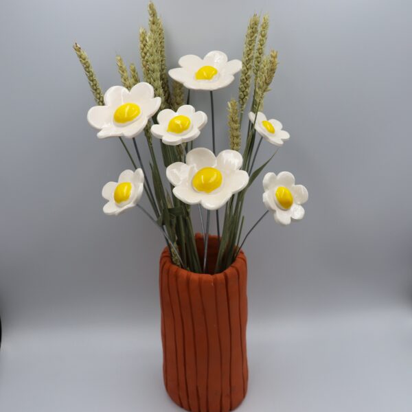 Fleur Blanche cœur Jaune vif – Image 5