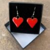 Boucles d'Oreilles cœur Rouge – Image 4