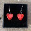Boucles d'Oreilles mini Cœurs Rouge