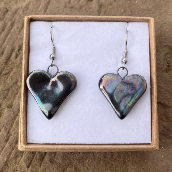 Boucles d'Oreilles cœur Métallisé